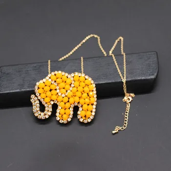 Fashionable temperament necklace New Bohemian Rhinestone Mizhu Elephant Necklace Fashion Personality Wild Necklace 900
Fashionable temperament necklace New Bohemian Rhinestone Mizhu Elephant Necklace Fashion Personality Wild Necklace 900