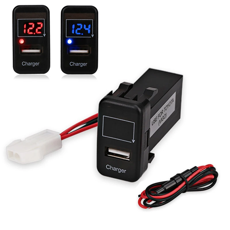 5V 2.1A Car USB Interface Socket Charger USB Audio Input Socket Use For TOYOTA Car Cigarette Lighter USB Socket Adapter
5V 2.1A Car USB Interface Socket Charger USB Audio Input Socket Use For TOYOTA Car Cigarette Lighter USB Socket Adapter