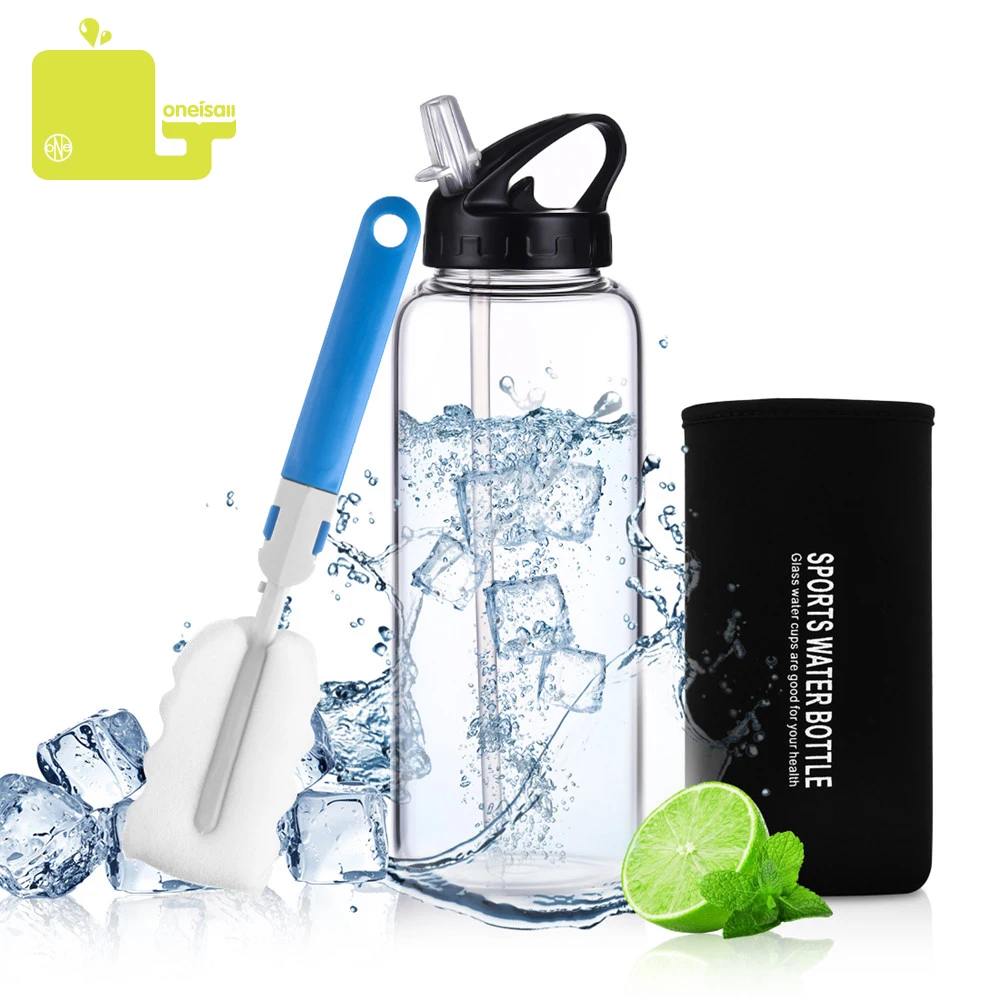 ONEISALL Glass Water Bottle Large Capacity Outdoor Sports Protable Tea Infuser Water Bottles Tour Hiking Camp for Man Women
ONEISALL Glass Water Bottle Large Capacity Outdoor Sports Protable Tea Infuser Water Bottles Tour Hiking Camp for Man Women