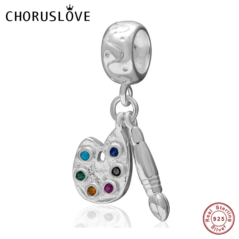 Choruslove Palette and Paint Brush Dangle Charm with Colorful CZ 925 Sterling Silver Bead Fits Pandora Charms DIY BraceletSS3414
Choruslove Palette and Paint Brush Dangle Charm with Colorful CZ 925 Sterling Silver Bead Fits Pandora Charms DIY BraceletSS3414