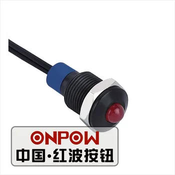 ONPOW 10mm Domed Dot illuminated Black Signal lamp, indicator lamp, indicator light (GQ10G-D/R/6V/A-Y) CE,RoHS
ONPOW 10mm Domed Dot illuminated Black Signal lamp, indicator lamp, indicator light (GQ10G-D/R/6V/A-Y) CE,RoHS