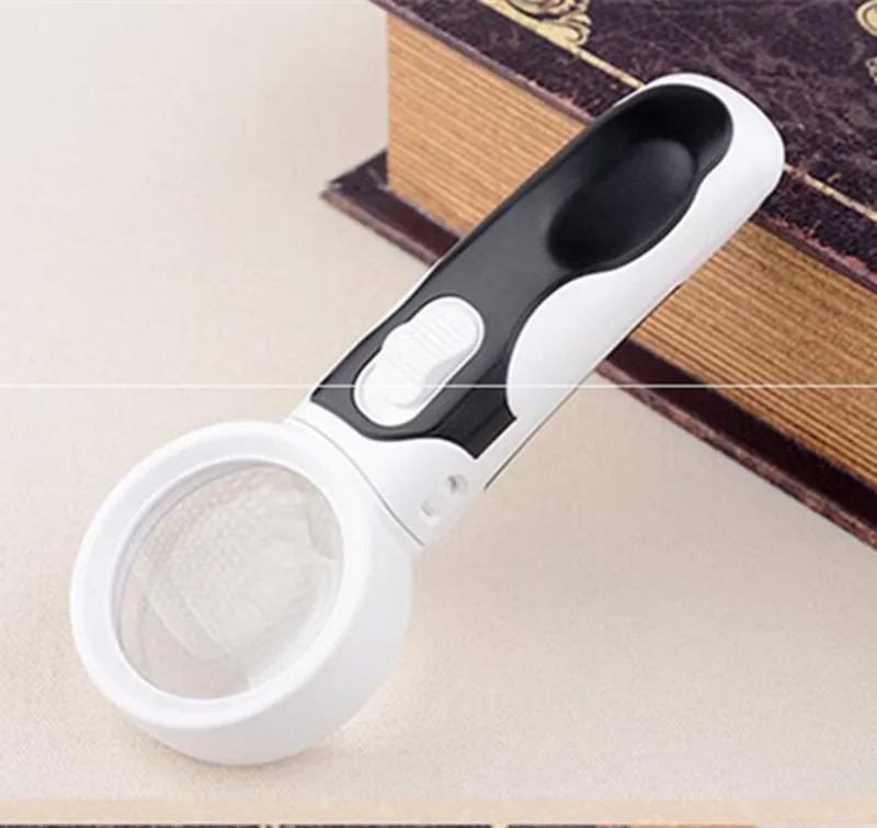 10X Educational Gift LED Handheld Reading Magnifier Magnifying Glass Loupe 10 Times Lamps for Old Man Children Insect Viewer
10X Educational Gift LED Handheld Reading Magnifier Magnifying Glass Loupe 10 Times Lamps for Old Man Children Insect Viewer