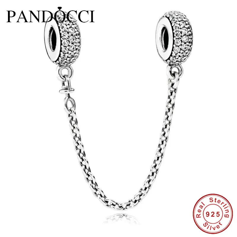 Fits Original Bracelets Pave Inspiration Safety Chain Silver Beads 2016 New 100% 925 Sterling Silver Charms DIY Jewelry PANDOCCI
Fits Original Bracelets Pave Inspiration Safety Chain Silver Beads 2016 New 100% 925 Sterling Silver Charms DIY Jewelry PANDOCCI