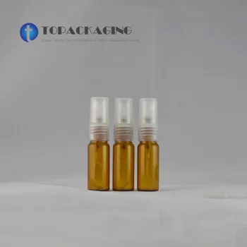 50PCS*5ML Spray Pump Bottle Amber Glass Perfume Tube Small Empty Cosmetic Container Fine Mist Atomizer Makeup Pack Refillable
50PCS*5ML Spray Pump Bottle Amber Glass Perfume Tube Small Empty Cosmetic Container Fine Mist Atomizer Makeup Pack Refillable