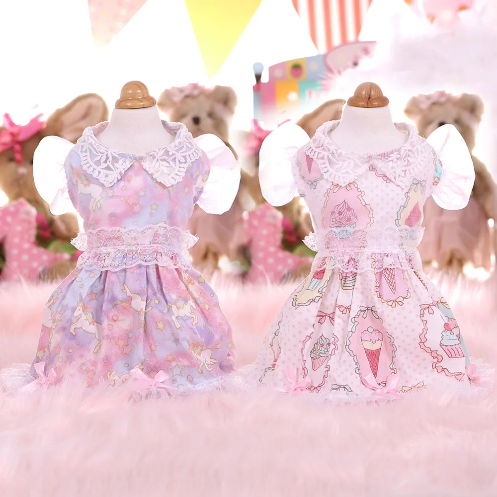 Spring and Summer Newest Dog Dresses with Rainbow Printed Soft and Comfort White Purple Color Xs-xl Sizes Perro Skirts
Spring and Summer Newest Dog Dresses with Rainbow Printed Soft and Comfort White Purple Color Xs-xl Sizes Perro Skirts