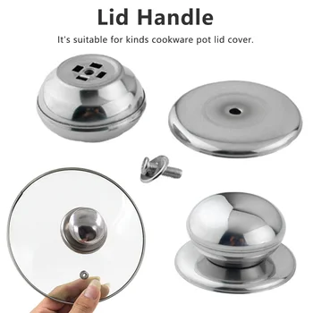 Material Heat-Resistant Pot Pan Lids Knob Lifting Handle Black and Silver Home Kitchen Cookware Replacement Parts
Material Heat-Resistant Pot Pan Lids Knob Lifting Handle Black and Silver Home Kitchen Cookware Replacement Parts