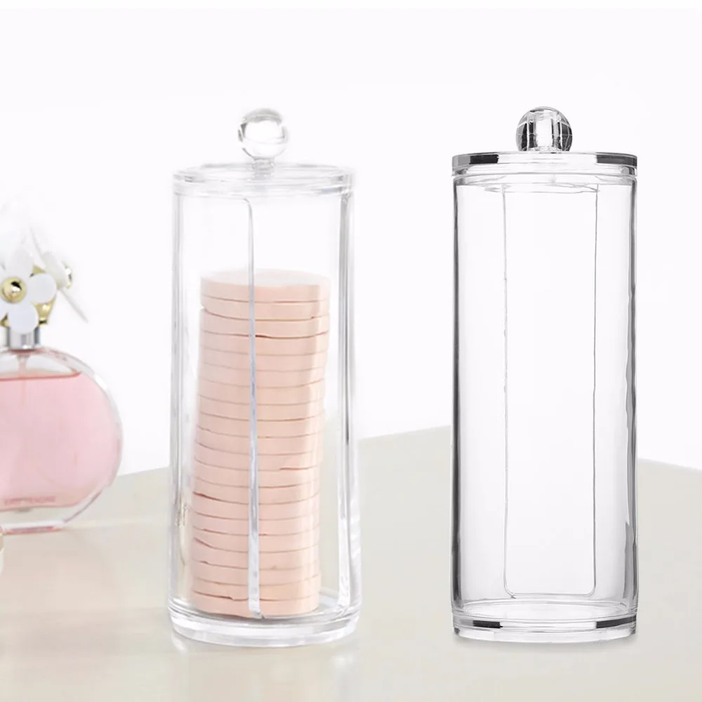 TOPINCN Portable Acrylic Cotton Swab Organizer Box Round Container Storage Case Make Up Cotton Pad Box For Office Home Hotel
TOPINCN Portable Acrylic Cotton Swab Organizer Box Round Container Storage Case Make Up Cotton Pad Box For Office Home Hotel