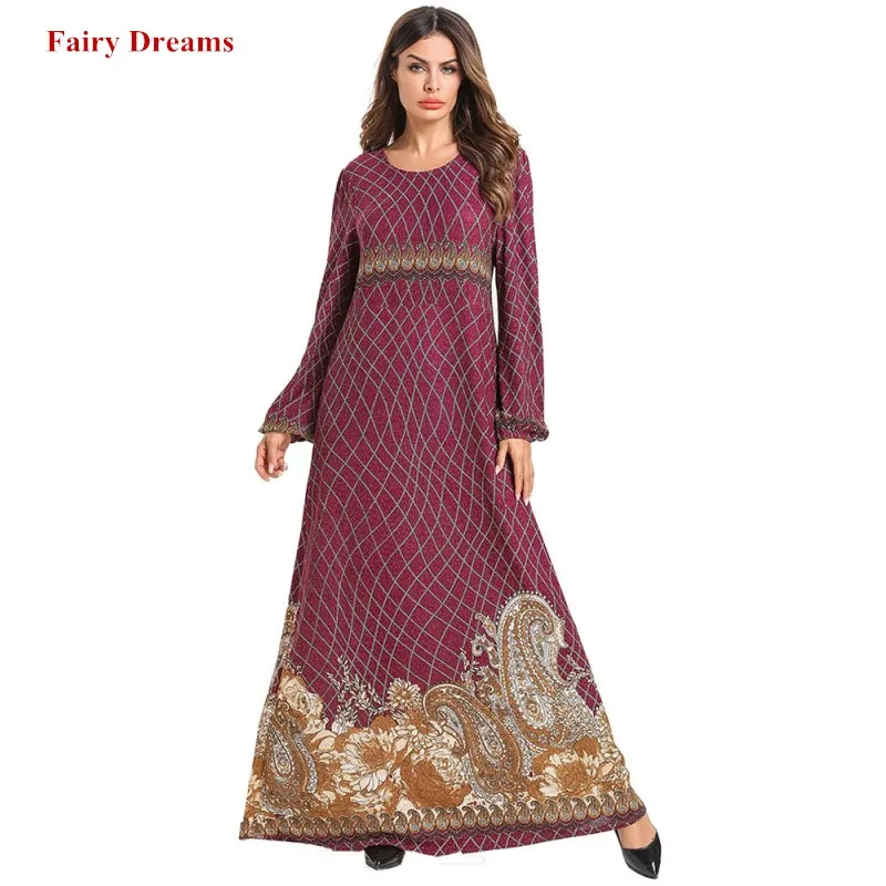 Plus Size Muslim Dress For Women Abaya Dubai Turkish Islamic Clothing Bangladesh Pakistan Moroccan Kaftan Print Islam Robe 2019
Plus Size Muslim Dress For Women Abaya Dubai Turkish Islamic Clothing Bangladesh Pakistan Moroccan Kaftan Print Islam Robe 2019