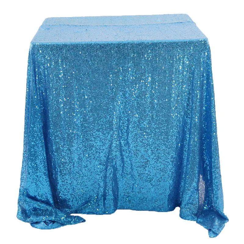 Turquoise blue Glitter Sequin Table Cover For Weddings Events Table Decoration large Size Square Table Cloths
Turquoise blue Glitter Sequin Table Cover For Weddings Events Table Decoration large Size Square Table Cloths