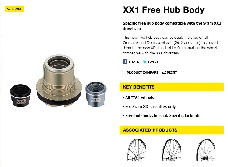ACCESSORIES FREEHUB BODY XD ITS-4 for Deemax MA V IC Crossmax WHEELS with 135 142 CONVERTER HUB
ACCESSORIES FREEHUB BODY XD ITS-4 for Deemax MA V IC Crossmax WHEELS with 135 142 CONVERTER HUB