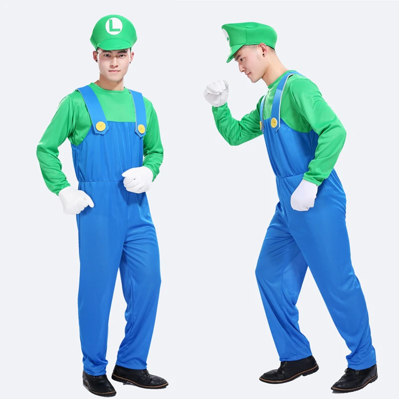 Free shipping cosplay adult Halloween costume party clothes Louis Super Mario costume party paternity Louis costumes
Free shipping cosplay adult Halloween costume party clothes Louis Super Mario costume party paternity Louis costumes