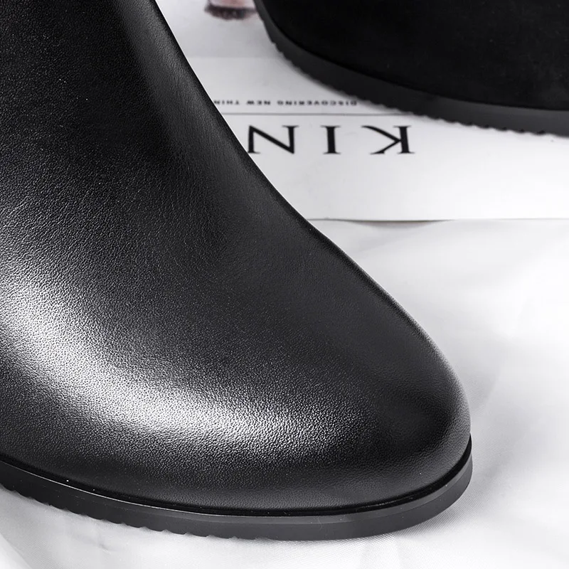 BELISS new design ankle boots for women high heels boots ladies butterfly sexy genuine leather pointed toe (1 (12)