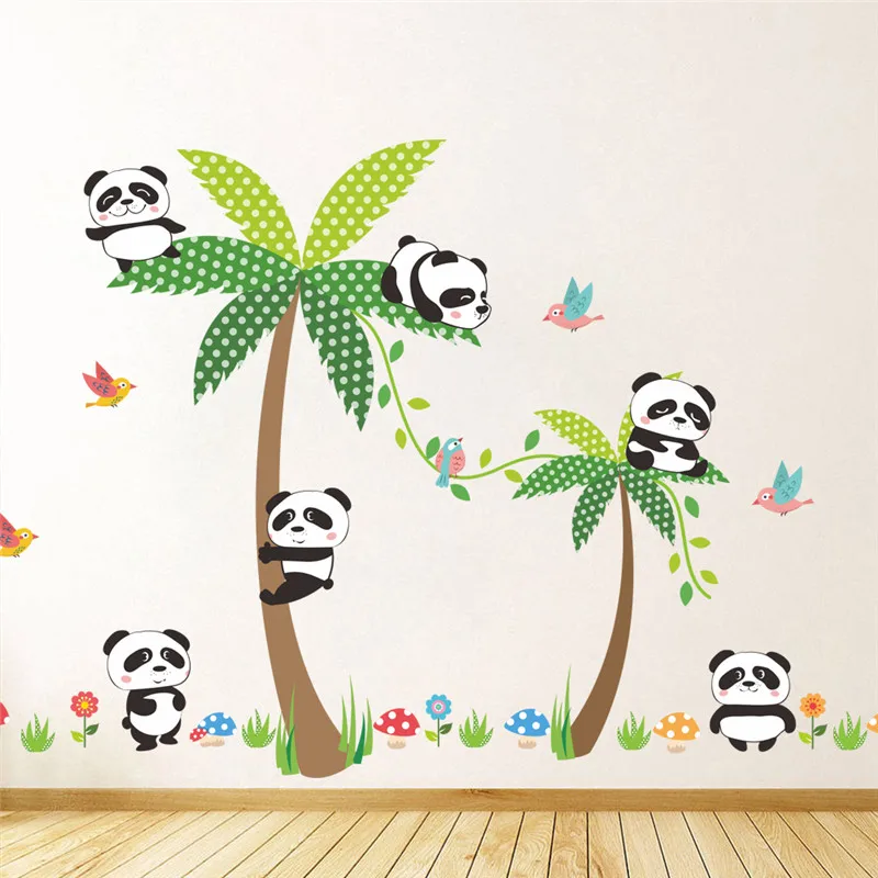Naughty Baby Panda With Coconut Tree Wall Stickers For Kindergarten Kids Room Decorations Safari Mural Art Diy Home Decal Poster
Naughty Baby Panda With Coconut Tree Wall Stickers For Kindergarten Kids Room Decorations Safari Mural Art Diy Home Decal Poster