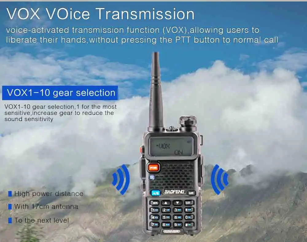 2Pcs BaoFeng UV-5R Walkie Talkie VHFUHF136-174Mhz&400-520Mhz Dual Band Two way radio Baofeng uv 5r Portable Walkie talkie uv5r (8)