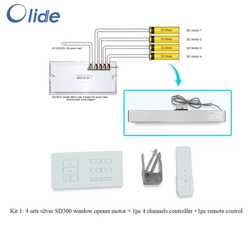 Olide Electric Single Chian Window Motor,4 Channels Controller With 4 Window Closer Device
Olide Electric Single Chian Window Motor,4 Channels Controller With 4 Window Closer Device