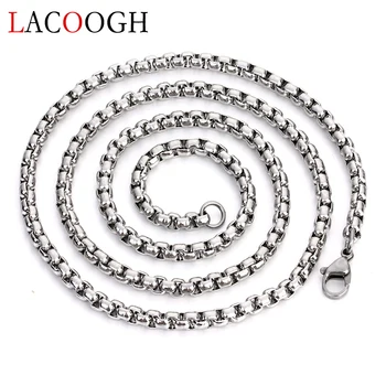 Fashion 4 60cm Long Gold Silver Color 316L Stainless Steel DIY Link Chain for Necklaces Bracelets Lobster Clasp Chains Necklaces
Fashion 4 60cm Long Gold Silver Color 316L Stainless Steel DIY Link Chain for Necklaces Bracelets Lobster Clasp Chains Necklaces