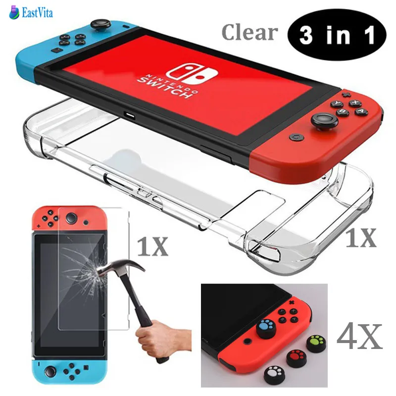 EastVita 3 In1 Accessories Set For Nintend Switch With HD Tempered Glass Screen Protector + Protective Case Bag/Box + Thumstick
EastVita 3 In1 Accessories Set For Nintend Switch With HD Tempered Glass Screen Protector + Protective Case Bag/Box + Thumstick