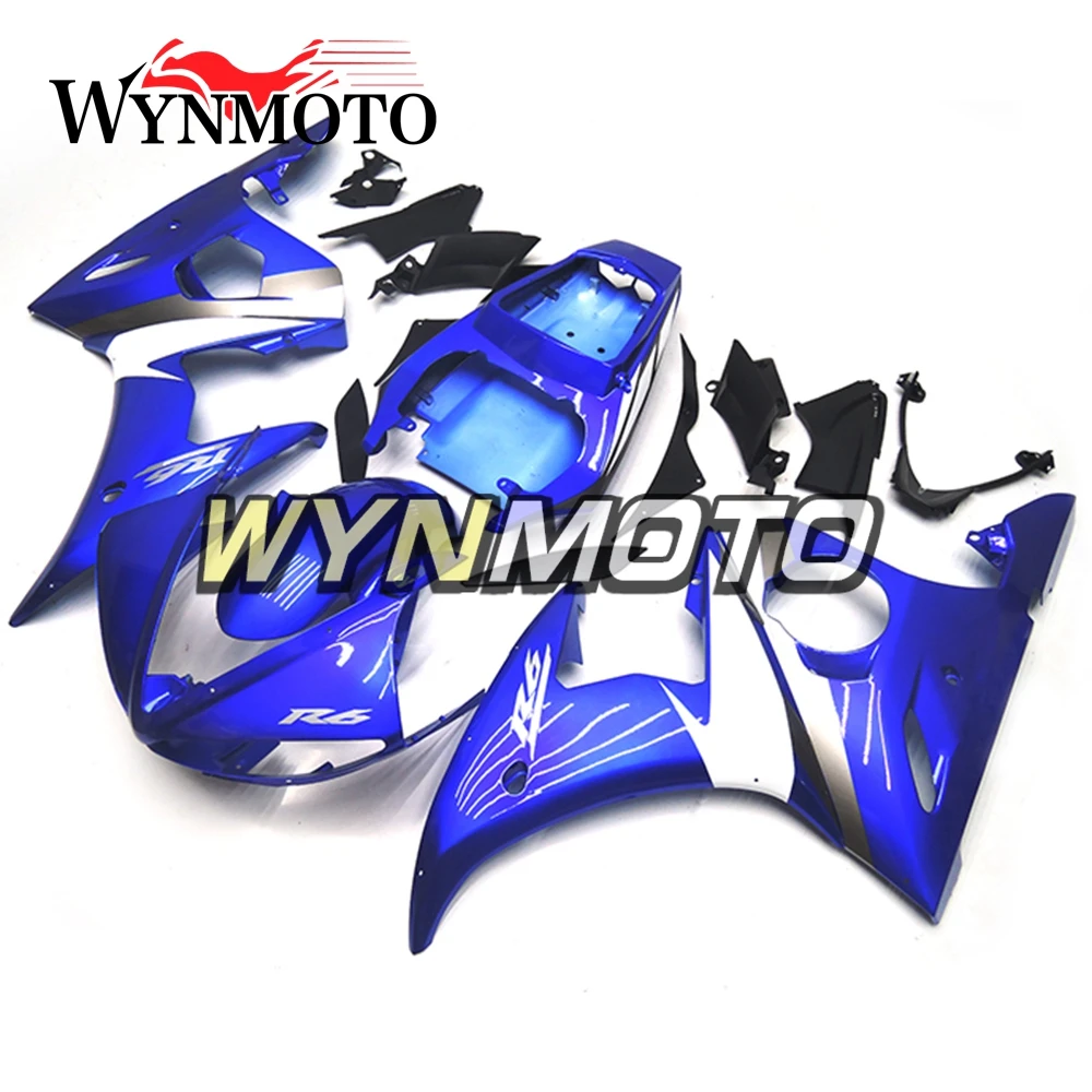 Complete ABS Injection Plastics Fairings For Yamaha YZF R6 Year 2005 Motorcycle Fairing Kit Cowlings Blue White Body Frames
Complete ABS Injection Plastics Fairings For Yamaha YZF R6 Year 2005 Motorcycle Fairing Kit Cowlings Blue White Body Frames