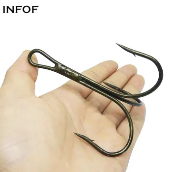 INFOF 10pcs Sea Fishing Hook #12/0 Treble Hooks Triple Hook Saltwater Fishing Tackle Fishhook pesca 
INFOF 10pcs Sea Fishing Hook #12/0 Treble Hooks Triple Hook Saltwater Fishing Tackle Fishhook pesca