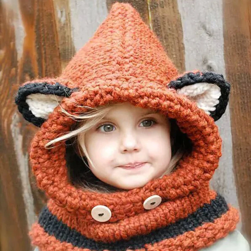 2019 Winter New Children Cartoon Fox Shpae Knitted Hats &Shawl Baby Girls Photography Props Warm Neck Wrap Kitten Scarf Caps
2019 Winter New Children Cartoon Fox Shpae Knitted Hats &Shawl Baby Girls Photography Props Warm Neck Wrap Kitten Scarf Caps