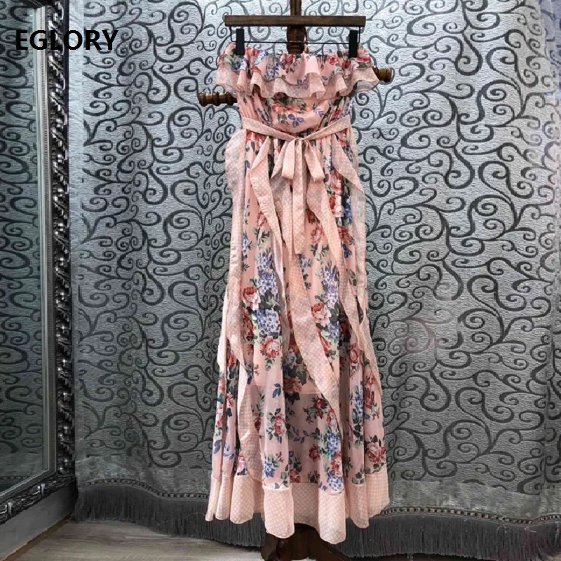 Strapless Long Dress New 2019 Spring Summer Club Evening Long Dress Women Polka Dot Floral Print Pink Long Maxi Dress Sweet Lady
Strapless Long Dress New 2019 Spring Summer Club Evening Long Dress Women Polka Dot Floral Print Pink Long Maxi Dress Sweet Lady