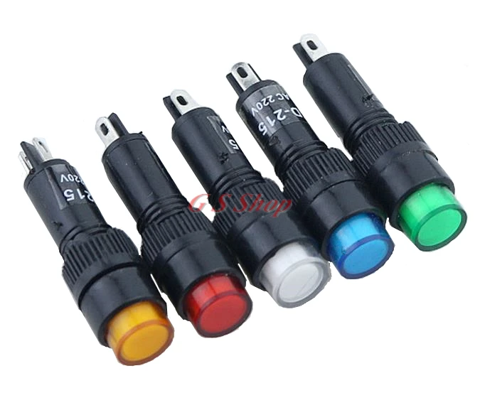 1PCS DC 12V 8mm 2pins Panel Mount Red, yellow, blue, green whiteNeon Indicator Pilot Signal NXD-215 switch
1PCS DC 12V 8mm 2pins Panel Mount Red, yellow, blue, green whiteNeon Indicator Pilot Signal NXD-215 switch