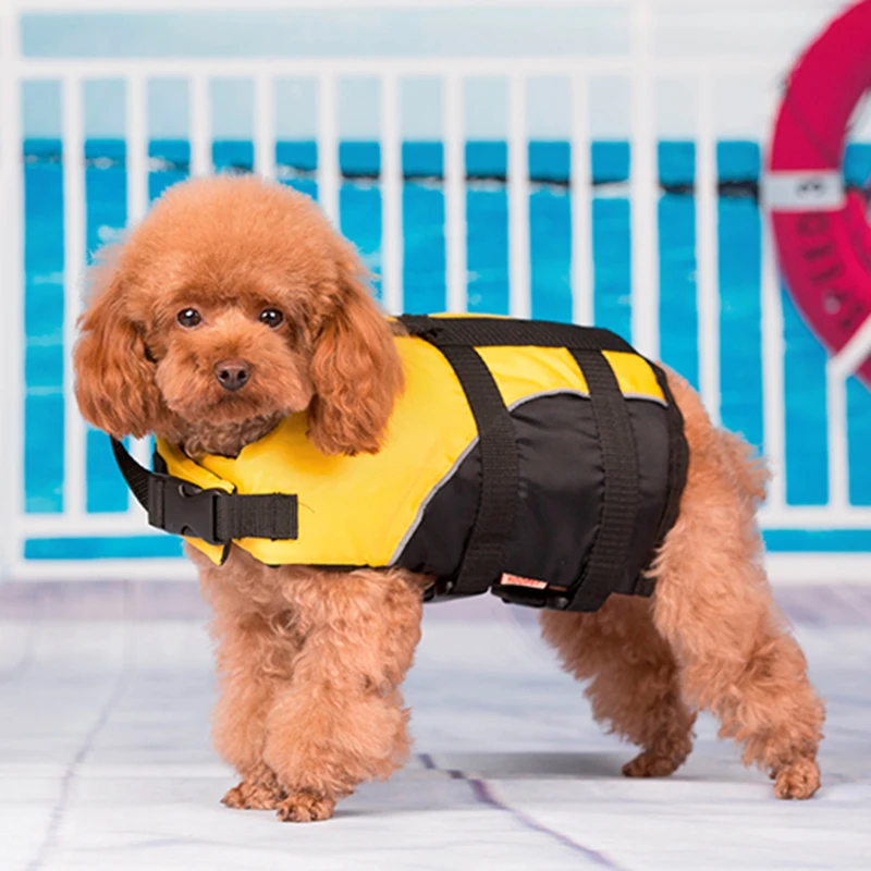Image Oxford Dogs Pet Swimwear Pet Rescue Body Clothing Dog Swim Suit Beach Dog Pet Life Jackets For Small Dogs Pet Supplies