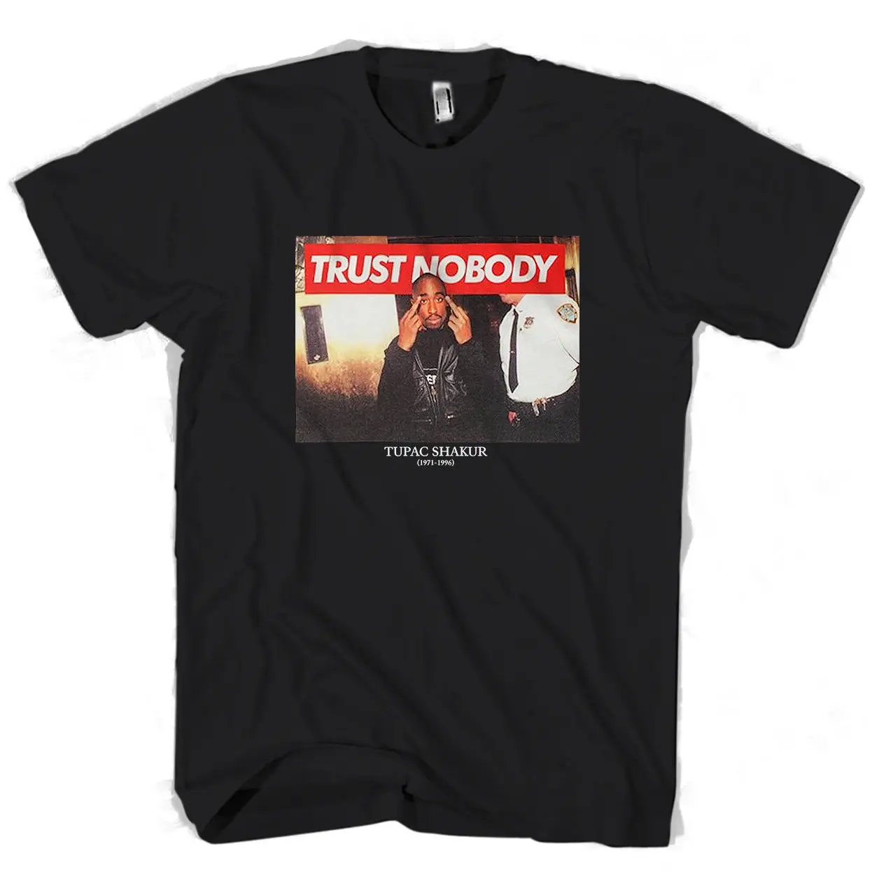 Мужская/Женская футболка в стиле унисекс модная Tupac 2Pac Shakur Me Against The World Trust Nobody 2019 |