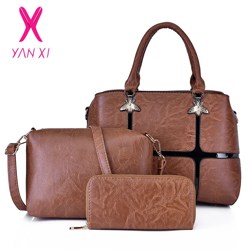 YANXI 3 Pcs/set Bag for Women Leather Shoulder Bags Women Big Capacity Messenger Crossbody Bag Female Luxury Composite Bag Sac
YANXI 3 Pcs/set Bag for Women Leather Shoulder Bags Women Big Capacity Messenger Crossbody Bag Female Luxury Composite Bag Sac