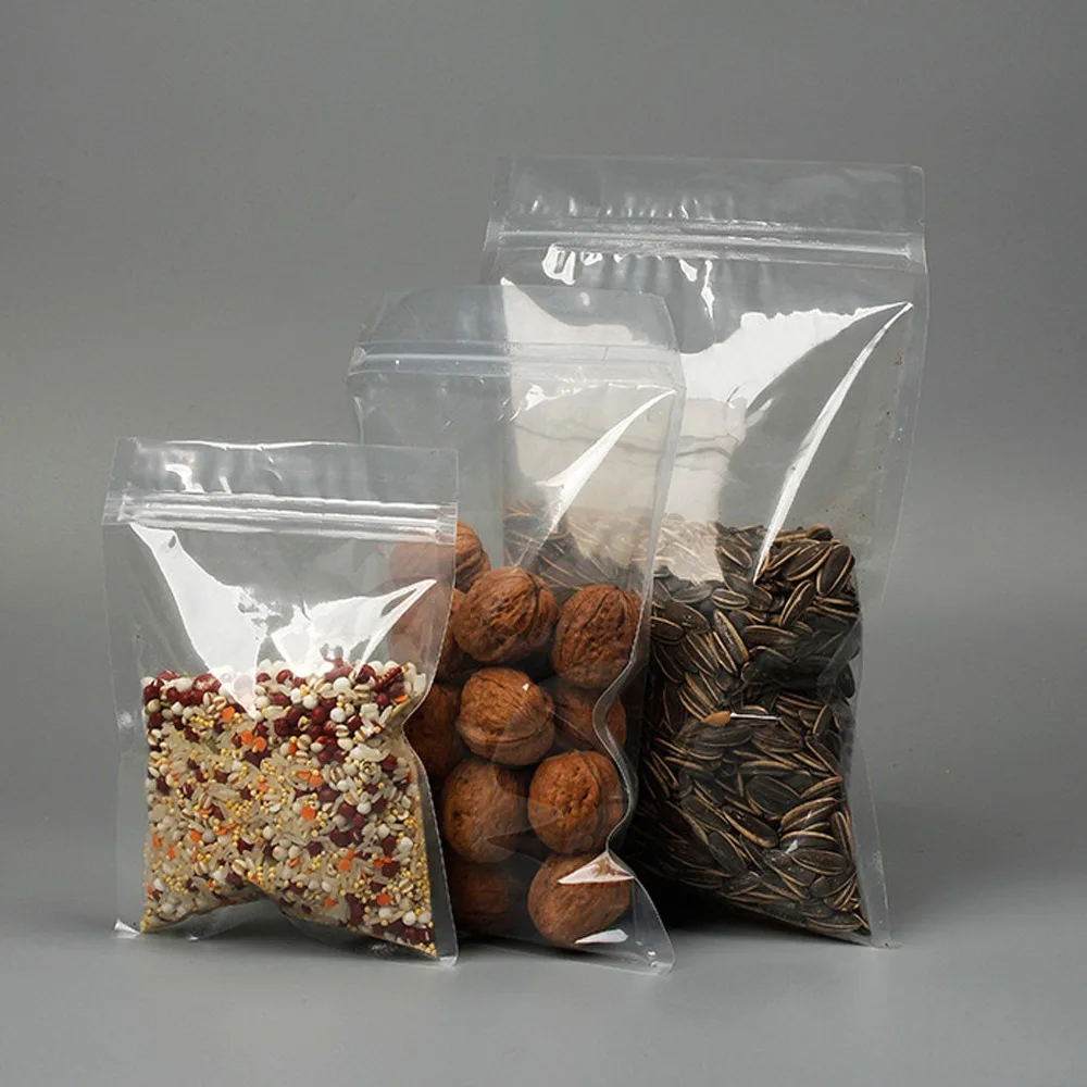 100 шт. прозрачные пакеты на молнии от 9 см до 14 см|bag food|bag bagbag zip |