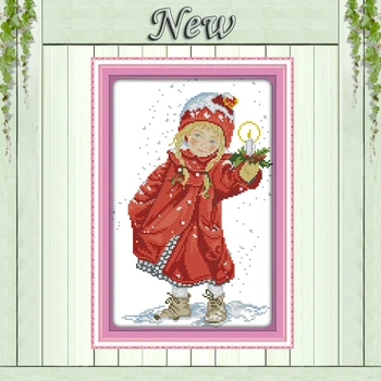 Christmas candle baby girl Snow Paintings Counted Printed on canvas DMC 14CT 11CT Cross Stitch Needlework Kits Embroidery Sets
Christmas candle baby girl Snow Paintings Counted Printed on canvas DMC 14CT 11CT Cross Stitch Needlework Kits Embroidery Sets