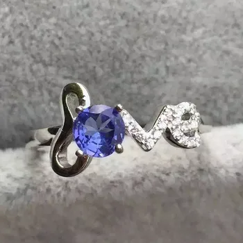 100% fidelity Natural tanzanite Ring 925 sterling silver Natural 5mm blue gemstone letter ring fine Jewelry for women party
100% fidelity Natural tanzanite Ring 925 sterling silver Natural 5mm blue gemstone letter ring fine Jewelry for women party