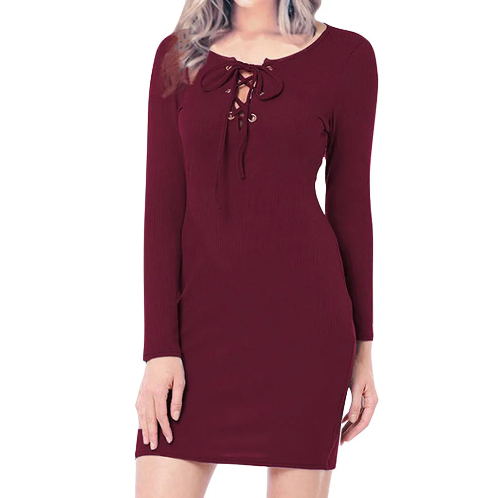 Women Dresses Summer 2019 Elegent Sexy Bodycon Long Sleeve Red Bandage Dress Casual O-neck Solid Party Sundress Beachwear #B
Women Dresses Summer 2019 Elegent Sexy Bodycon Long Sleeve Red Bandage Dress Casual O-neck Solid Party Sundress Beachwear #B