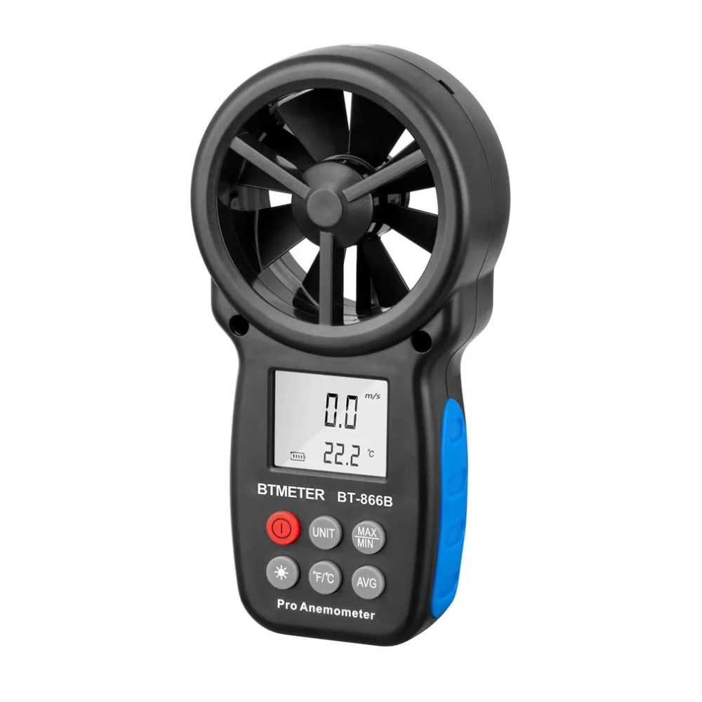 HoldPeak Digital Anemometer Thermometer Wind Air Speed Gauge Meter Windmeter Temperature Tester Poratable Measuring
HoldPeak Digital Anemometer Thermometer Wind Air Speed Gauge Meter Windmeter Temperature Tester Poratable Measuring