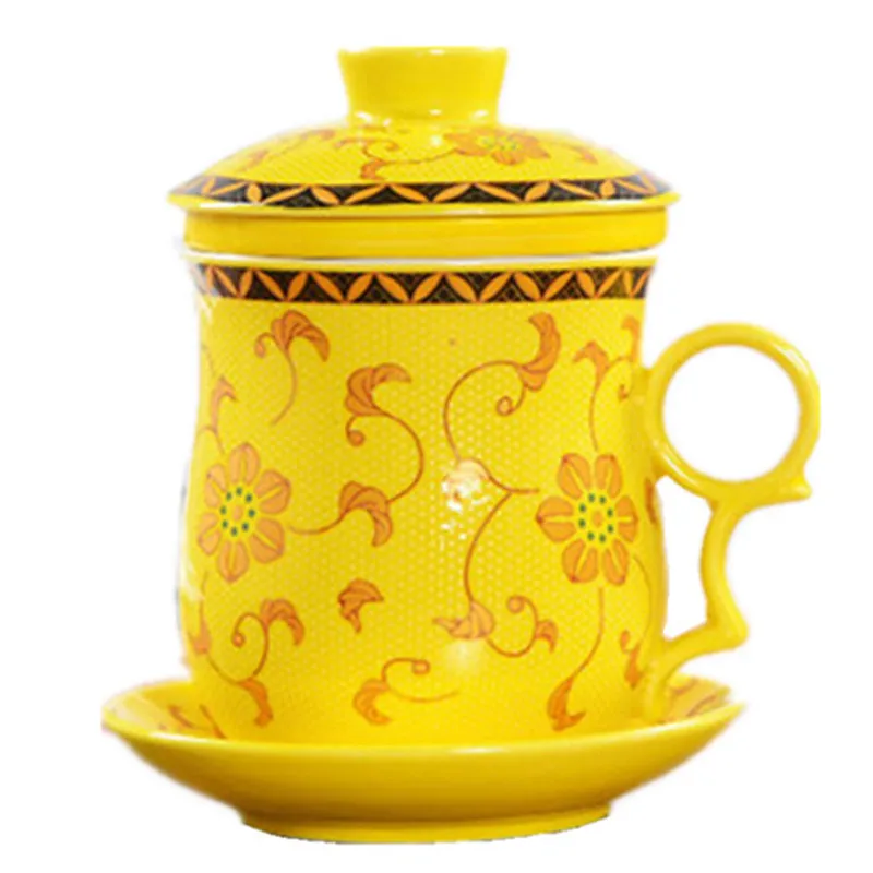 New 400CC Ceramic Tea Cup Mug With Filter Bone China Drinkware With Dish Chinese Kung Fu Mark
New 400CC Ceramic Tea Cup Mug With Filter Bone China Drinkware With Dish Chinese Kung Fu Mark