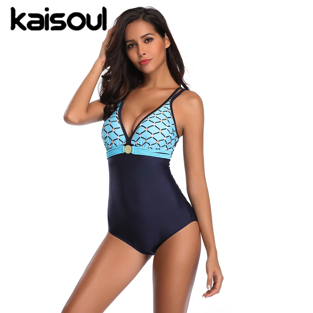 One Piece Swimsuit Grid Plus Size Tankini Women Swimming Beachwear Blue Sexy Bikini Swimwear New Arrival Push Up Padded
One Piece Swimsuit Grid Plus Size Tankini Women Swimming Beachwear Blue Sexy Bikini Swimwear New Arrival Push Up Padded