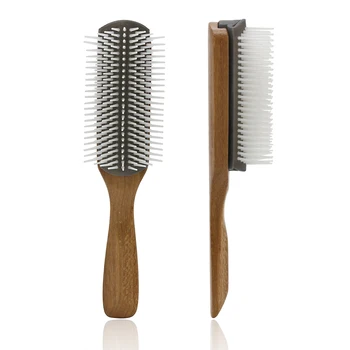 9 Rows Comb Removable Nylon Anti-Static Hair Brush Wooden Handle Hair Detangling Brush For Women Long Hair
9 Rows Comb Removable Nylon Anti-Static Hair Brush Wooden Handle Hair Detangling Brush For Women Long Hair