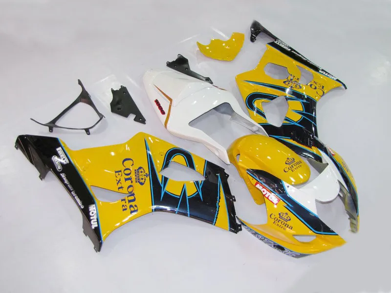 Набор обтекателей для моделей GSXR1000 K3 03 04 GSXR 1000 2003 2004 ABS синий желтый белый набор +