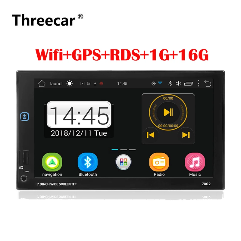 2 Din Car Radio Android 7.0 Universal GPS Navigation Bluetooth Touchscreen Wifi Car Audio Stereo FM USB Car Multimedia MP5
2 Din Car Radio Android 7.0 Universal GPS Navigation Bluetooth Touchscreen Wifi Car Audio Stereo FM USB Car Multimedia MP5