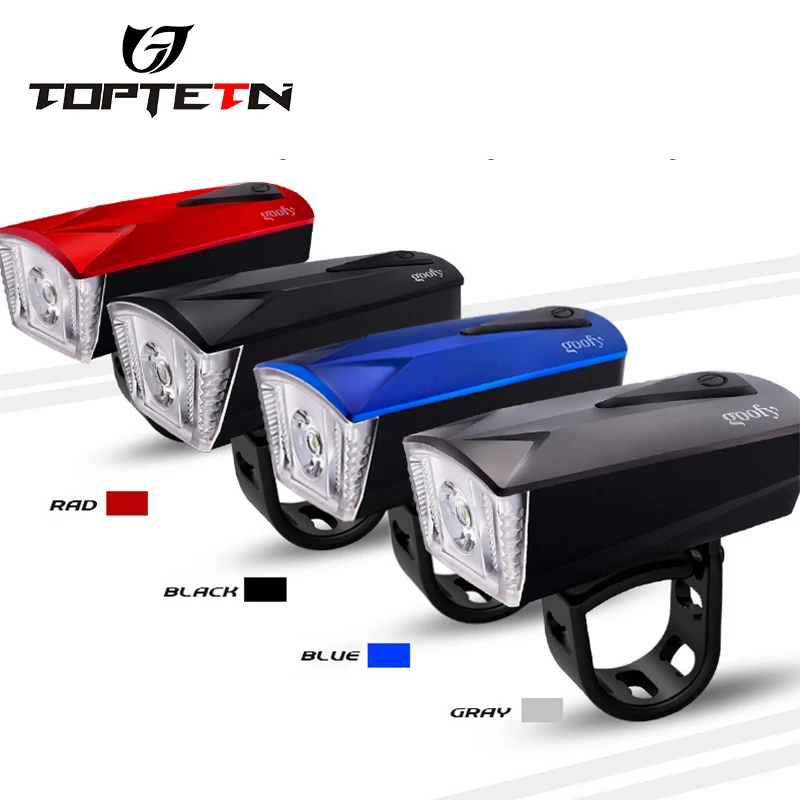 TOPTETN Bicycle Bell USB Charging Bike Horn Light Headlight Cycling Multifunction Ultra Bright Electric 140 db Horn Bike Bell
TOPTETN Bicycle Bell USB Charging Bike Horn Light Headlight Cycling Multifunction Ultra Bright Electric 140 db Horn Bike Bell