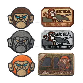 5pcs Embroidery Tactical Patch Military Morale Flying Trunk Monkey Hook Armband Monkey head Patch Army Combat Badge Wholesale
5pcs Embroidery Tactical Patch Military Morale Flying Trunk Monkey Hook Armband Monkey head Patch Army Combat Badge Wholesale