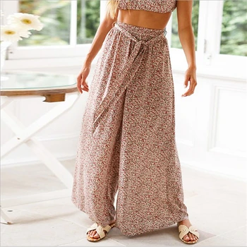 Women Pants Fashion Women Palazzo Wide Leg High Waist Trousers Long Loose Casual Womens Pants Boho Style Lace Up Flared Trousers
Women Pants Fashion Women Palazzo Wide Leg High Waist Trousers Long Loose Casual Womens Pants Boho Style Lace Up Flared Trousers