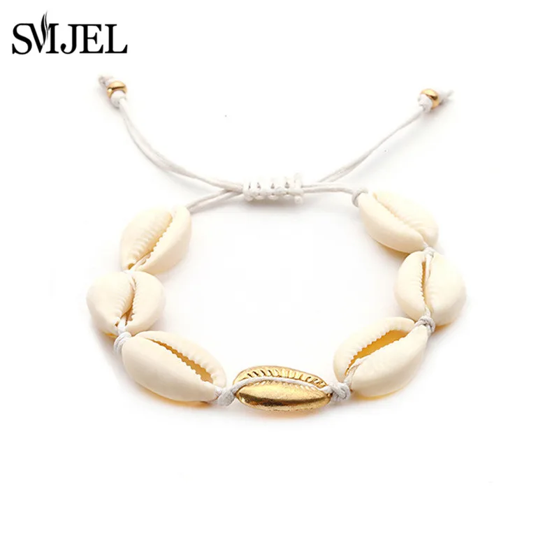 SMJEL Trendy Seashell Anklet For Women Foot Jewelry Summer Beach Barefoot Bracelet Ankle On Leg strap Bohemian Jewelry Accessory
SMJEL Trendy Seashell Anklet For Women Foot Jewelry Summer Beach Barefoot Bracelet Ankle On Leg strap Bohemian Jewelry Accessory