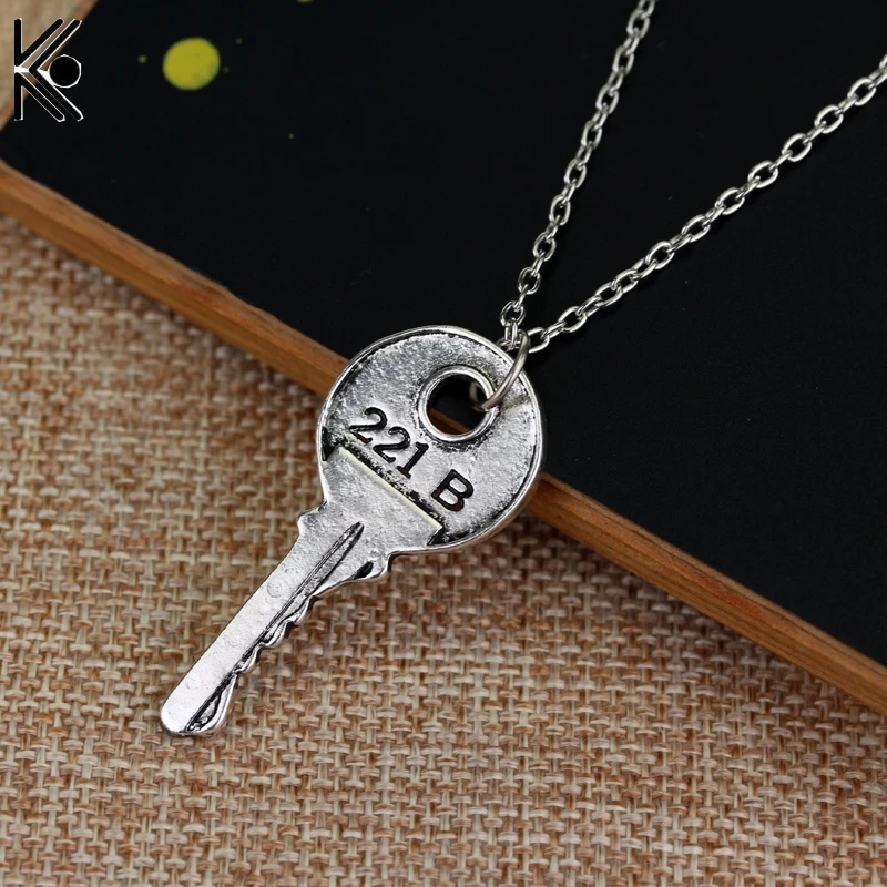 Hot Selling The Key to 221B Sherlock Necklace pendants 221 key The New Movies Jewelry Bronze Key Type freeshipping
Hot Selling The Key to 221B Sherlock Necklace pendants 221 key The New Movies Jewelry Bronze Key Type freeshipping