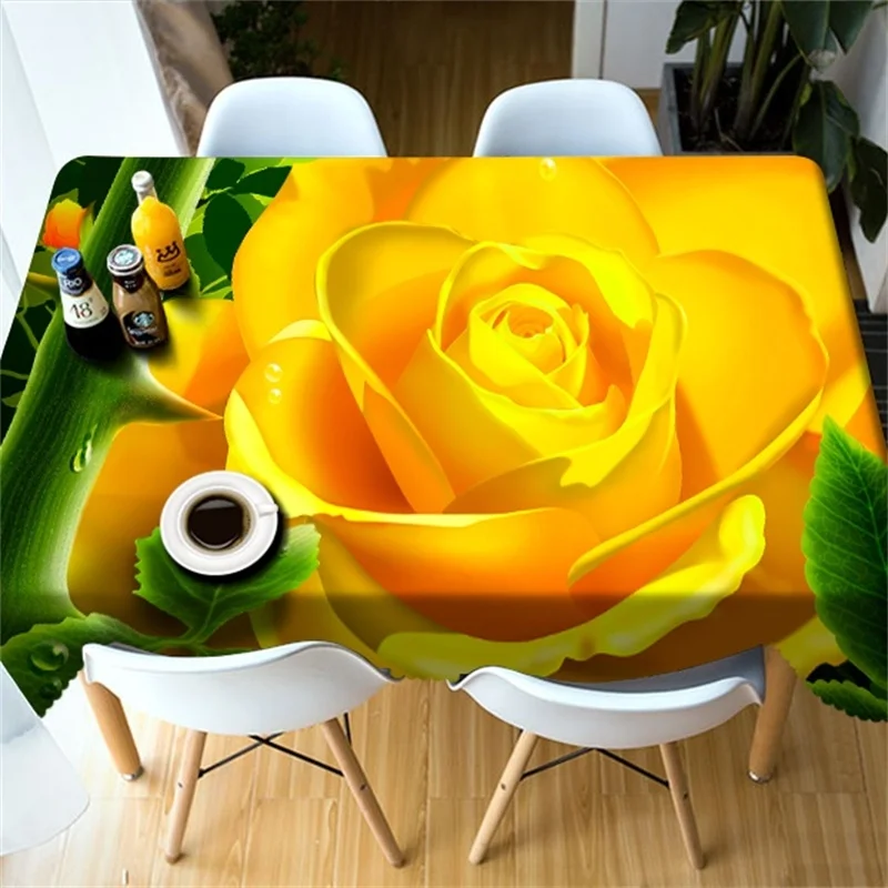 Modern 3D Rose Flower Polyester Fabric Tablecloth Square Rectangle or Round Dinning Table Cover Wedding Decoration
Modern 3D Rose Flower Polyester Fabric Tablecloth Square Rectangle or Round Dinning Table Cover Wedding Decoration