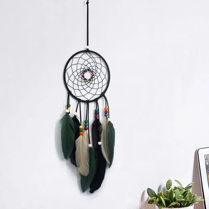 Feather Crafts Dream Catcher Wind Chimes Handmade Indian Dreamcatcher Net for Wall Hanging Car Home Decor
Feather Crafts Dream Catcher Wind Chimes Handmade Indian Dreamcatcher Net for Wall Hanging Car Home Decor