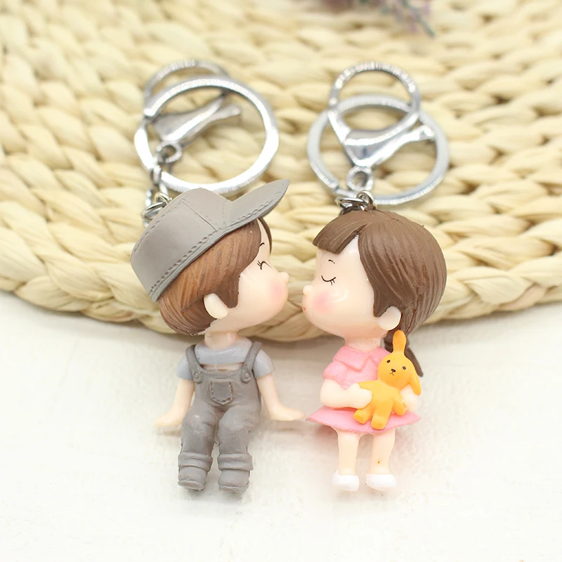 Trendy Romantic Cute Cartoon Lovers Kiss Couple Keychain for Women Gift Alloy Ring Key Chain Leather Rope Key Holder Bag Pendant
Trendy Romantic Cute Cartoon Lovers Kiss Couple Keychain for Women Gift Alloy Ring Key Chain Leather Rope Key Holder Bag Pendant