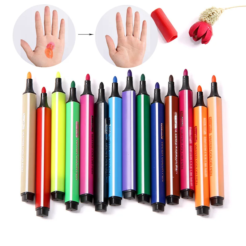 Kids Drawing 12/18/24/36 Colors Non-toxic Washable Watercolor Marker Pen For Kids Painting Safe Non-toxic Art Supplies
Kids Drawing 12/18/24/36 Colors Non-toxic Washable Watercolor Marker Pen For Kids Painting Safe Non-toxic Art Supplies