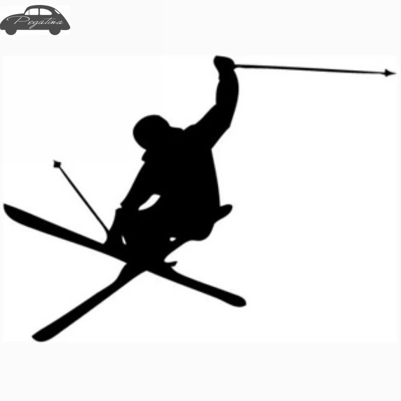 Pegatina Skiing Sticker Winter Sports Snow Decal Ski Posters Vinyl Wall Decals Decor Mural Skiing Sticker