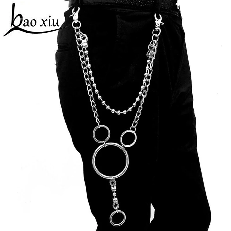 2018 New Personality Long ring Metal Chain Punk Trousers Hipster Pant Jean Keychain Ring Clip Keyring HipHop beads Accessories
2018 New Personality Long ring Metal Chain Punk Trousers Hipster Pant Jean Keychain Ring Clip Keyring HipHop beads Accessories